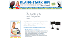 Desktop Screenshot of klang-stark.de